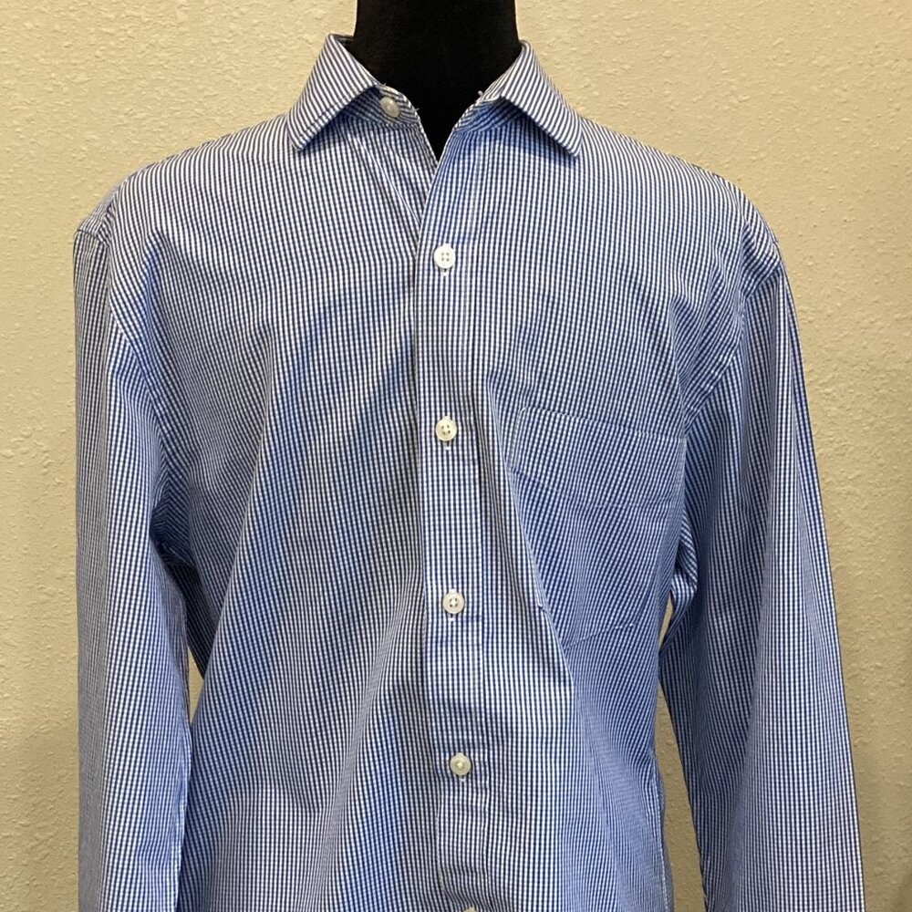 Boy's  Size 14-14 1/2  J Crew Outlet Long Sleeve Shirt 1980s Haberdashery Preppy